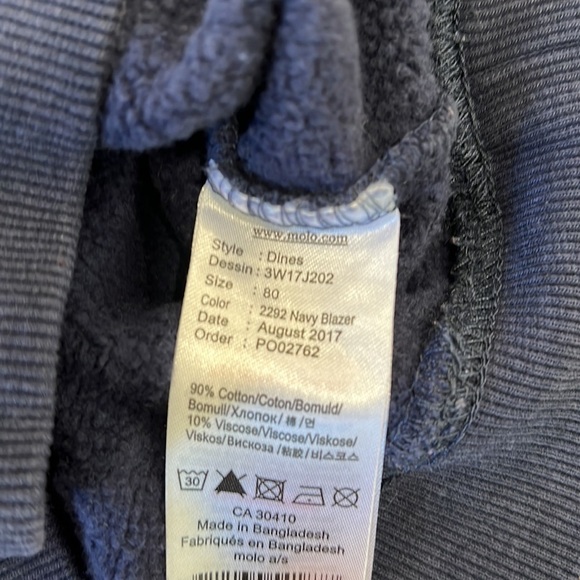 Molo dines navy logo sweatshirt - Picture 4 of 5